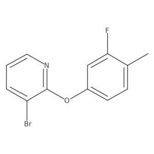 3-Bromo-2-(3-fluoro-4-methylphenoxy)pyridine Structure