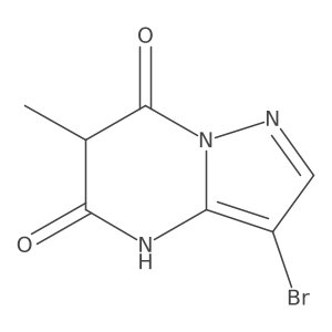 3-bromo-6-methyl-4H,5H,6H,7H-pyrazolo[1,5-a]pyrimidine-5,7-dione Structure