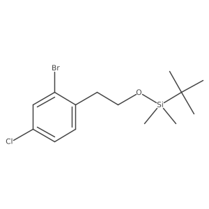 [2-(2-Bromo-4-chlorophenyl)ethoxy](tert-butyl)dimethylsilane Structure