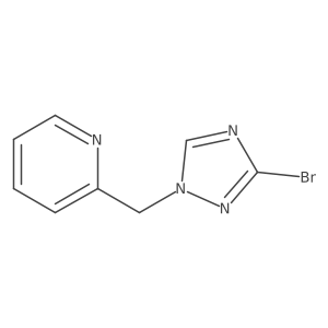 2-[(3-bromo-1H-1,2,4-triazol-1-yl)methyl]Pyridine Structure