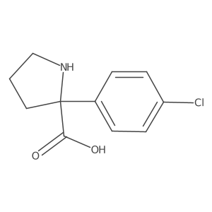 2-(4-Chlorophenyl)pyrrolidine-2-carboxylic acid结构式