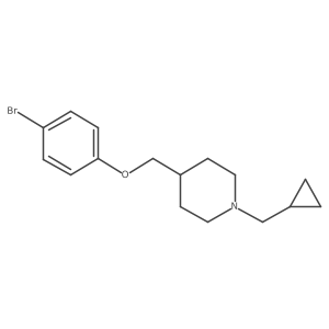 4-(4-Bromo-phenoxymethyl)-1-cyclopropylmethyl-piperidine Structure