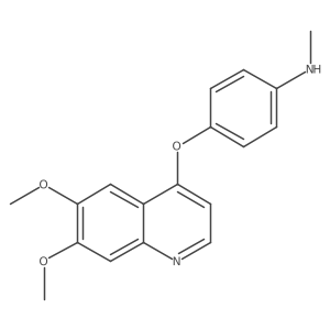 4-[(6,7-Dimethoxy-4-quinolinyl)oxy]-N-methylbenzenamine结构式