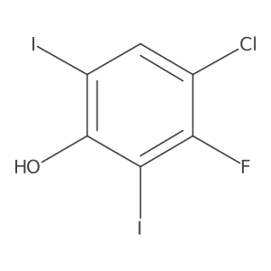 4-Chloro-3-fluoro-2,6-diiodophenol Structure
