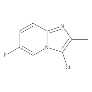 3-Chloro-6-fluoro-2-methylimidazo[1,2-a]pyridine结构式