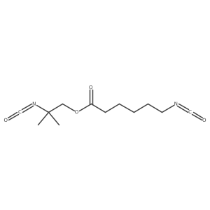2-Isocyanato-2-methylpropyl 6-isocyanatohexanoate Structure