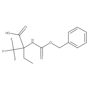 2-{[(Benzyloxy)carbonyl]amino}-2-(trifluoromethyl)butanoic acid Structure