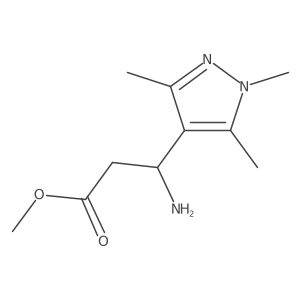 methyl (3R)-3-amino-3-(trimethyl-1H-pyrazol-4-yl)propanoate Structure