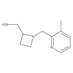 {1-[(3-Methylpyridin-2-yl)methyl]azetidin-2-yl}methanamine Structure
