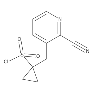 1-((2-Cyanopyridin-3-yl)methyl)cyclopropane-1-sulfonyl chloride结构式
