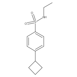 4-cyclobutyl-N-ethylbenzene-1-sulfonamide结构式