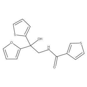 N-(2-(furan-2-yl)-2-hydroxy-2-(thiophen-2-yl)ethyl)thiophene-3-carboxamide Structure