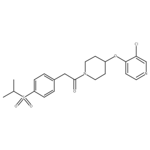 1-(4-((3-Chloropyridin-4-yl)oxy)piperidin-1-yl)-2-(4-(isopropylsulfonyl)phenyl)ethanone Structure