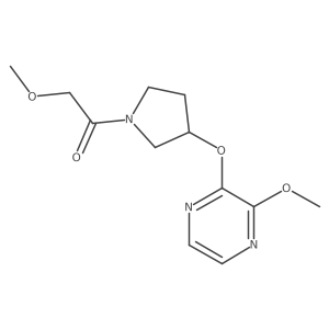 2-Methoxy-1-(3-((3-methoxypyrazin-2-yl)oxy)pyrrolidin-1-yl)ethanone Structure