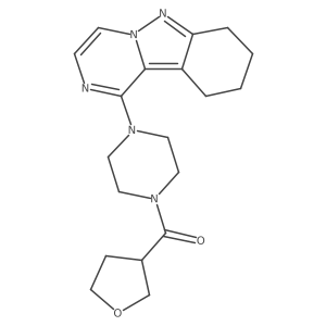 (Tetrahydrofuran-3-yl)(4-(7,8,9,10-tetrahydropyrazino[1,2-b]indazol-1-yl)piperazin-1-yl)methanone Structure