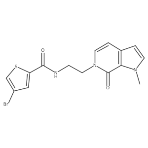 4-bromo-N-(2-(1-methyl-7-oxo-1H-pyrrolo[2,3-c]pyridin-6(7H)-yl)ethyl)thiophene-2-carboxamide Structure