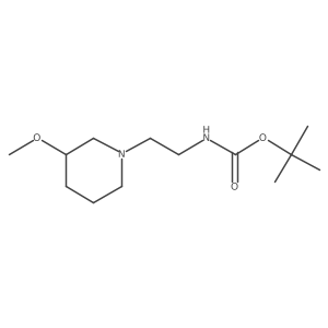 Tert-butyl (2-(3-methoxypiperidin-1-yl)ethyl)carbamate Structure