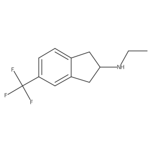 Ethyltrifluoromethylaminoindane结构式