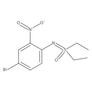 [(4-Bromo-2-nitrophenyl)imino]diethyl-lambda6-sulfanone Structure