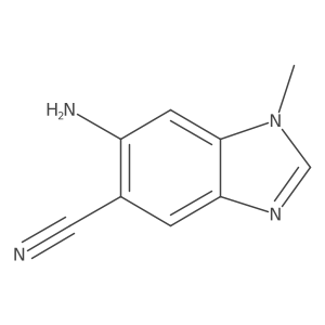1H-Benzimidazole-5-carbonitrile, 6-amino-1-methyl- Structure