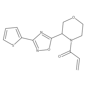 1-{3-[3-(Thiophen-2-yl)-1,2,4-oxadiazol-5-yl]morpholin-4-yl}prop-2-en-1-one结构式