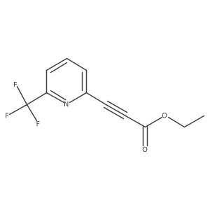 Ethyl 3-[6-(trifluoromethyl)pyridin-2-yl]prop-2-ynoate结构式