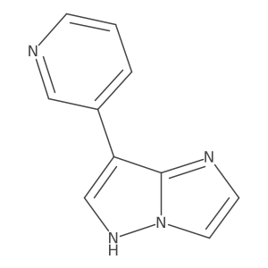 7-(3-pyridyl)-5H-imidazo[1,2-b]pyrazole结构式