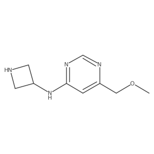 N-(azetidin-3-yl)-6-(methoxymethyl)pyrimidin-4-amine结构式