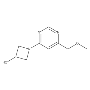 1-[6-(Methoxymethyl)pyrimidin-4-yl]azetidin-3-ol结构式