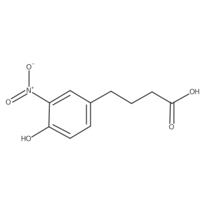 4-(4-Hydroxy-3-nitrophenyl)butanoic acid Structure