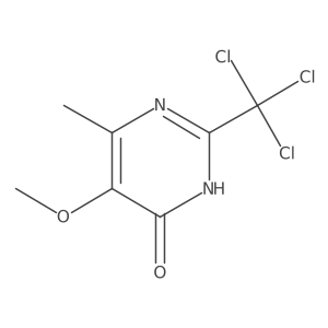 5-Methoxy-6-methyl-2-(trichloromethyl)-3,4-dihydropyrimidin-4-one Structure