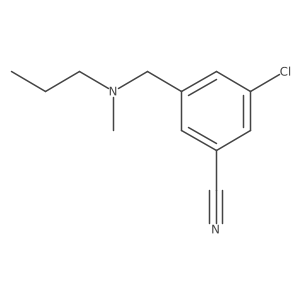 3-Chloro-5-{[methyl(propyl)amino]methyl}benzonitrile Structure