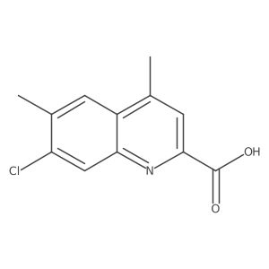 7-Chloro-4,6-dimethylquinoline-2-carboxylic acid结构式