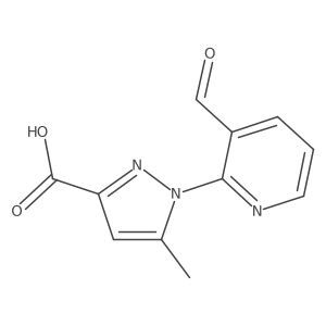 1-(3-formylpyridin-2-yl)-5-methyl-1H-pyrazole-3-carboxylic acid Structure