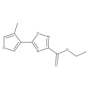 Ethyl 5-(4-methylfuran-3-yl)-1,2,4-oxadiazole-3-carboxylate Structure