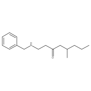 1-(Benzylamino)-5-methyloctan-3-one结构式