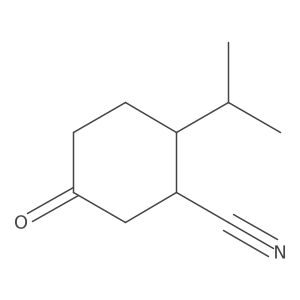 5-Oxo-2-(propan-2-yl)cyclohexane-1-carbonitrile Structure