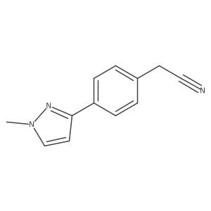 2-[4-(1-methyl-1H-pyrazol-3-yl)phenyl]acetonitrile结构式