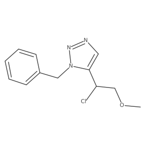 1-benzyl-5-(1-chloro-2-methoxyethyl)-1H-1,2,3-triazole Structure