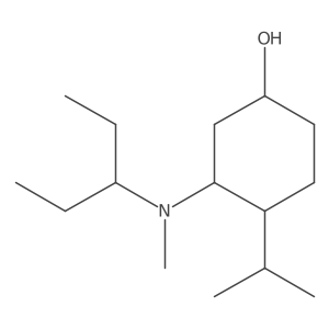 3-[Methyl(pentan-3-yl)amino]-4-(propan-2-yl)cyclohexan-1-ol Structure