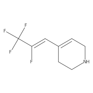 4-[(1E)-2,3,3,3-tetrafluoroprop-1-en-1-yl]-1,2,3,6-tetrahydropyridine结构式