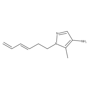 1-(hexa-3,5-dien-1-yl)-5-methyl-1H-pyrazol-4-amine Structure