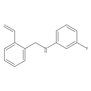 3-Fluoro-N-(2-vinylbenzyl)aniline结构式