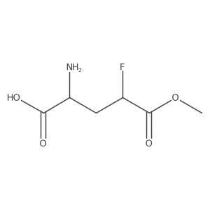 (2S,4S)-2-amino-4-fluoro-5-methoxy-5-oxopentanoic acid结构式