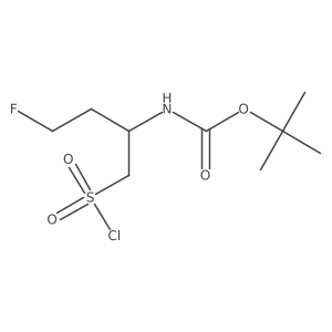 tert-butyl N-[1-(chlorosulfonyl)-4-fluorobutan-2-yl]carbamate Structure