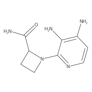 1-(3,4-Diaminopyridin-2-yl)azetidine-2-carboxamide结构式