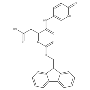 3-({[(9H-fluoren-9-yl)methoxy]carbonyl}amino)-3-[(6-oxo-1,6-dihydropyridin-3-yl)carbamoyl]propanoic acid Structure