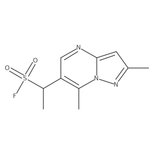 1-{2,7-Dimethylpyrazolo[1,5-a]pyrimidin-6-yl}ethane-1-sulfonyl fluoride Structure