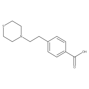 4-[2-(Thiomorpholin-4-yl)ethyl]benzoic acid Structure
