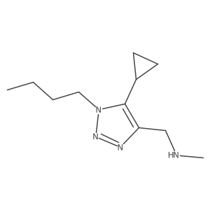 [(1-butyl-5-cyclopropyl-1H-1,2,3-triazol-4-yl)methyl](methyl)amine Structure